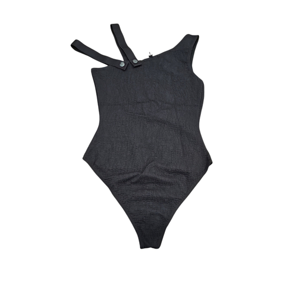 Koral Textured Bodysuit Small Black - Picture 6 of 7